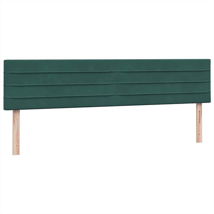 Giroletto a Molle con Materasso Verde Scuro 180x210 cm Velluto