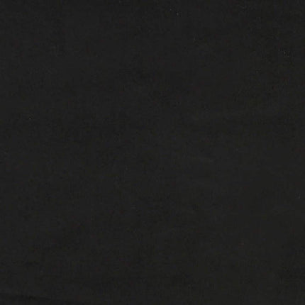 Giroletto a Molle con Materasso Nero 100x210 cm in Velluto