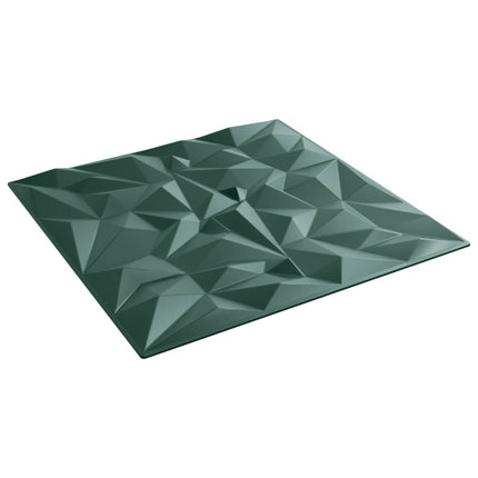Pannelli Murali 24 pz Verdi 50x50 cm XPS 6 m² Ametista