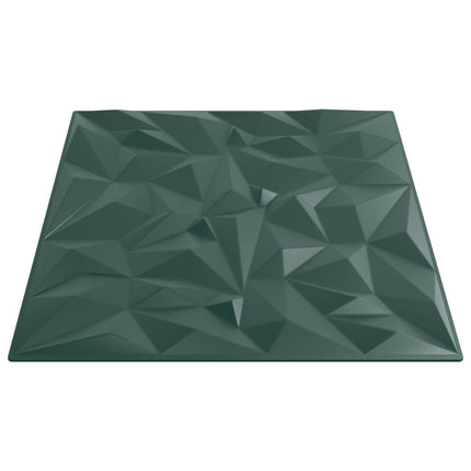 Pannelli Murali 24 pz Verdi 50x50 cm XPS 6 m² Ametista