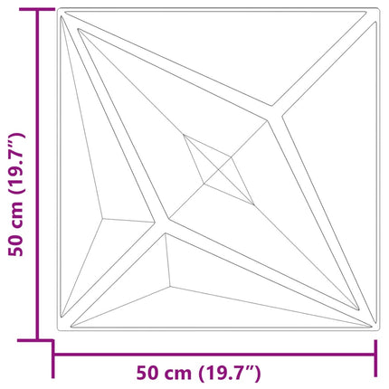 Pannelli Murali 48 pz Verdi 50x50 cm XPS 12 m² Stella