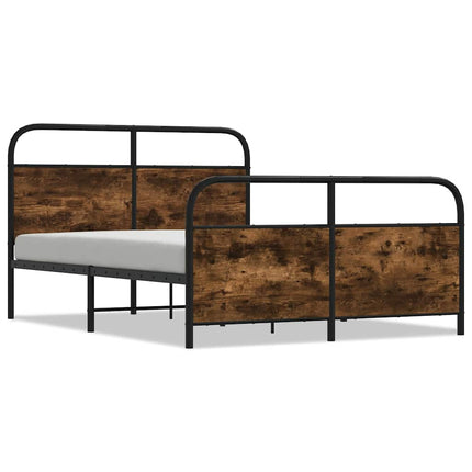 Giroletto senza Materaso in Metallo Rovere Fumo 140x200 cm