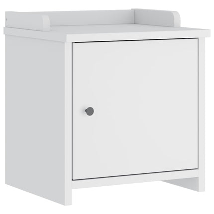 Panca da Corridoio SANDNES Bianca 45x40x50 cm in Legno di Pino