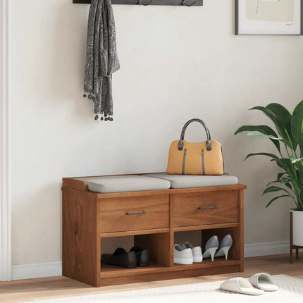 Panca da Corridoio SANDNES 87x40x50 cm Legno Massello di Pino