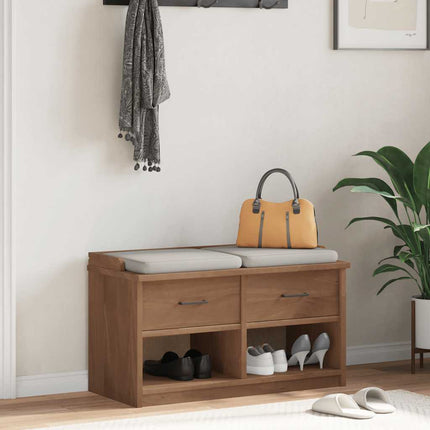 Panca da Corridoio SANDNES 87x40x50 cm Legno Massello di Pino