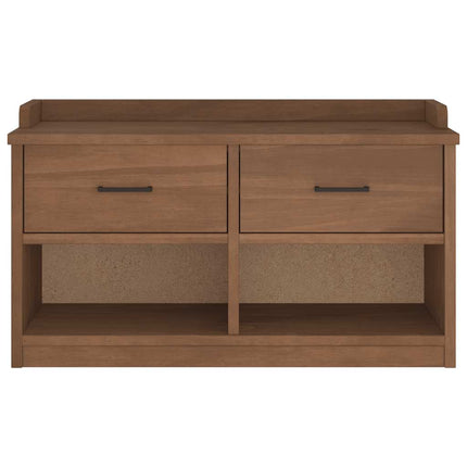 Panca da Corridoio SANDNES 87x40x50 cm Legno Massello di Pino