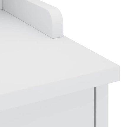 Panca da Corridoio SANDNES Bianca 87x40x50 cm in Legno di Pino