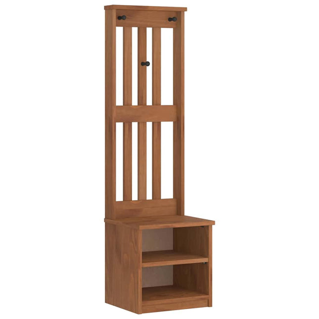 Albero da Ingresso SANDENS 45x40x159,5 cm in Legno di Pino