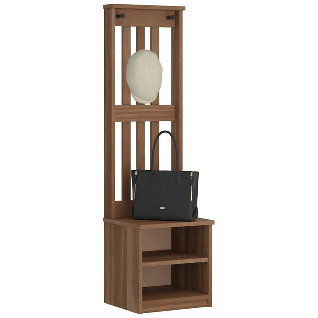 Albero da Ingresso SANDENS 45x40x159,5 cm in Legno di Pino
