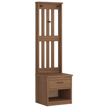 Albero da Ingresso SANDENS 45x40x159,5 cm in Legno di Pino