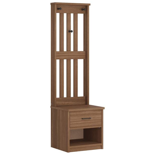 Albero da Ingresso SANDENS 45x40x159,5 cm in Legno di Pino