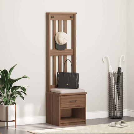 Albero da Ingresso SANDENS 45x40x159,5 cm in Legno di Pino