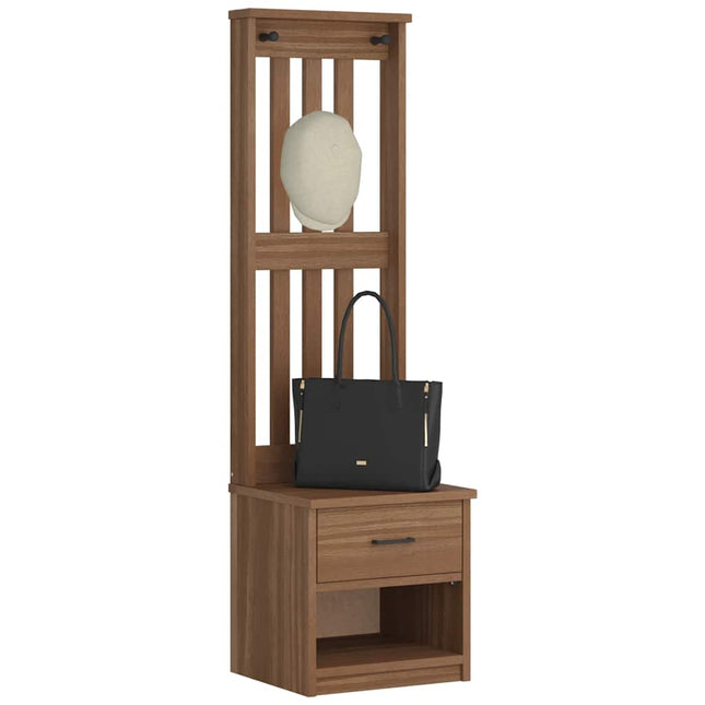 Albero da Ingresso SANDENS 45x40x159,5 cm in Legno di Pino