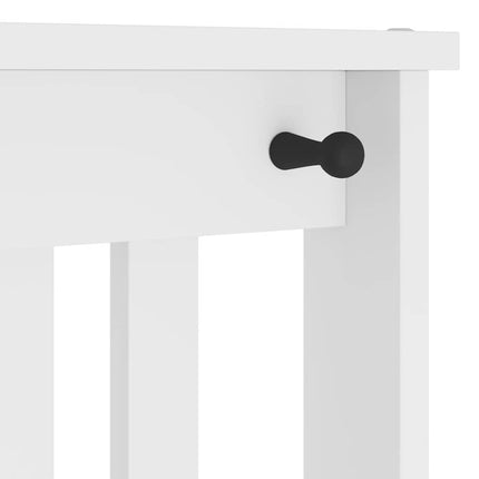 Albero da Ingresso SANDENS Bianco 45x40x159,5 cm Legno di Pino