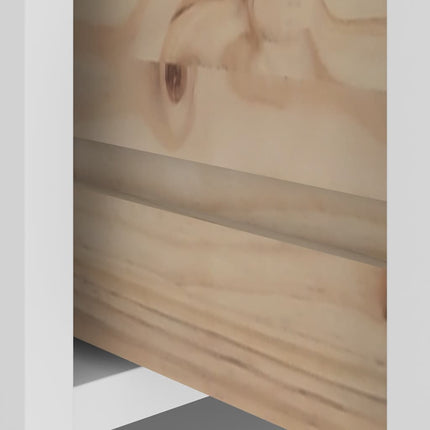 Albero da Ingresso SANDENS Bianco 87x40x159,5 cm Legno di Pino