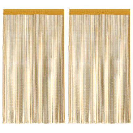 Tende a Filo 2 pz Oro 140x250 cm