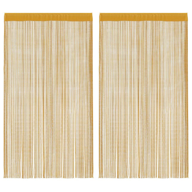 Tende a Filo 2 pz Oro 140x250 cm