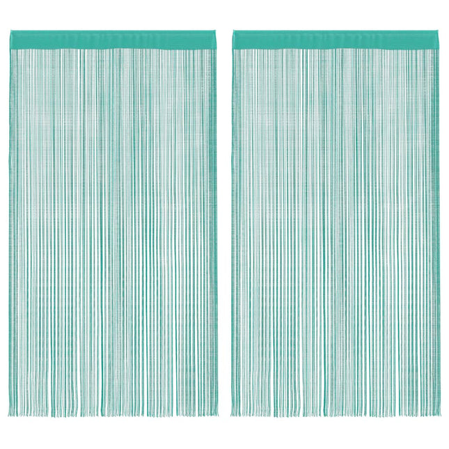 Tende a Filo 2 pz Turchese 100x250 cm