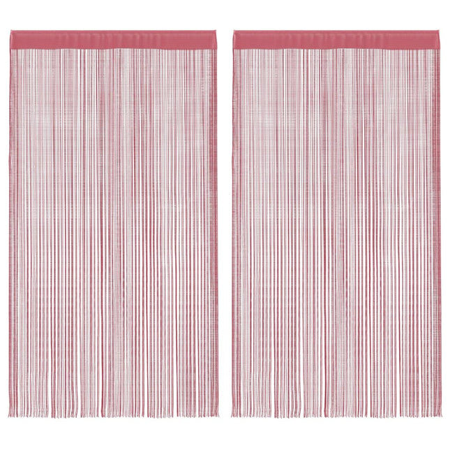 Tende a Filo 2 pz Rosa 100x250 cm