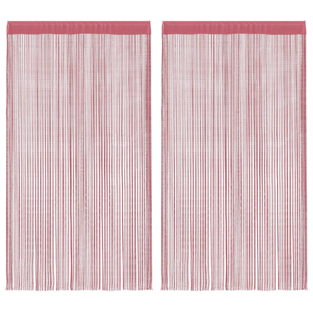 Tende a Filo 2 pz Rosa 140x250 cm