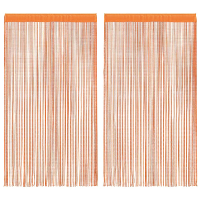 Tende a Filo 2 pz Arancio 100x250 cm