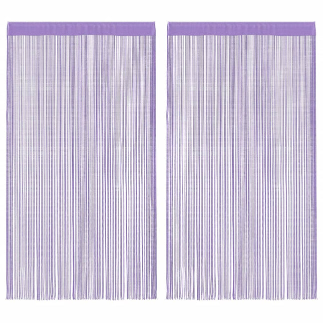 Tende a Filo 2 pz Viola 140x250 cm
