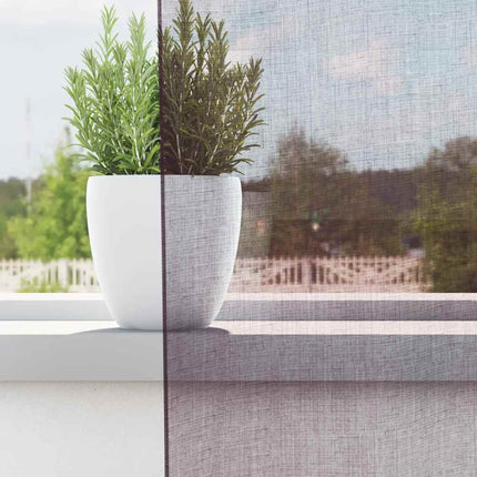 Tende in Voile con Occhielli 2 pz Viola 140x140 cm