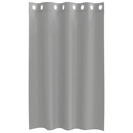 Tende in Voile con Occhielli 2 pz Grigio Chiaro 140x175 cm
