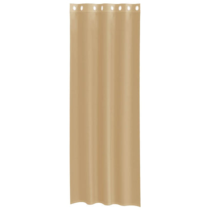 Tende in Voile con Occhielli 2 pz Sabbia