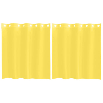 Tende in Voile con Occhielli 2 pz Giallo