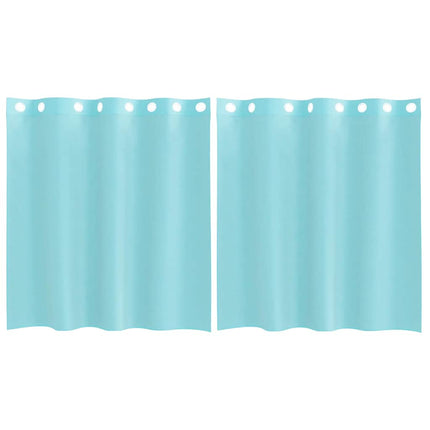Tende in Voile con Occhielli 2 pz Turchese
