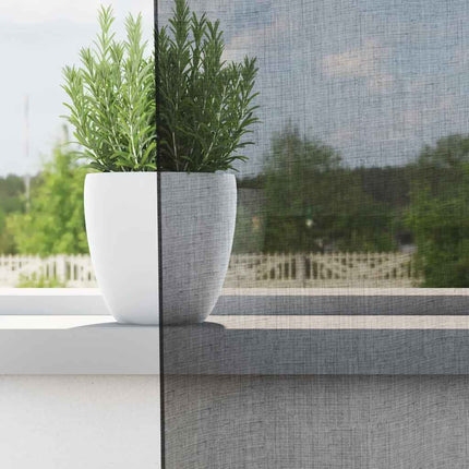Tende in Voile con Linguetta 2 pz Nero