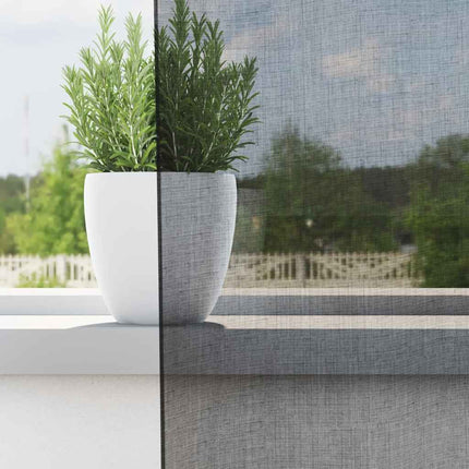Tende in Voile con Linguetta 2 pz Nero