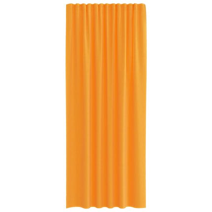Tende in Voile con Passanti 2 pz Arancio 140x245 cm