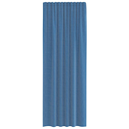 Tende in Voile con Passanti 2 pz Blu Reale 140x260 cm