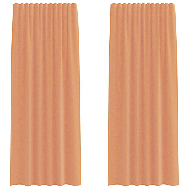 Tende in Voile con Passanti 2 pz Terracotta 140x225 cm