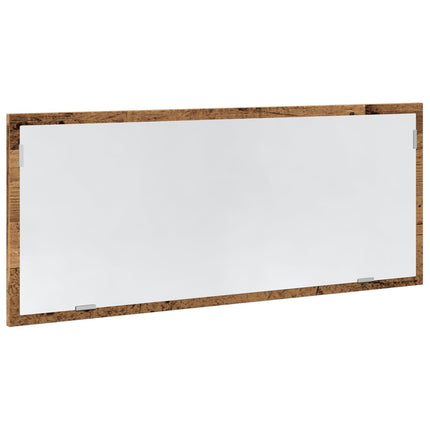 Specchio Bagno LED Legno Antico 100x8,5x37 cm Legno Multistrato