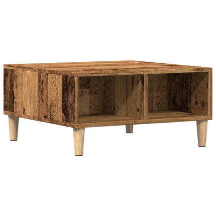 Tavolino da Salotto Legno Antico 60x60x30 cm Legno Multistrato