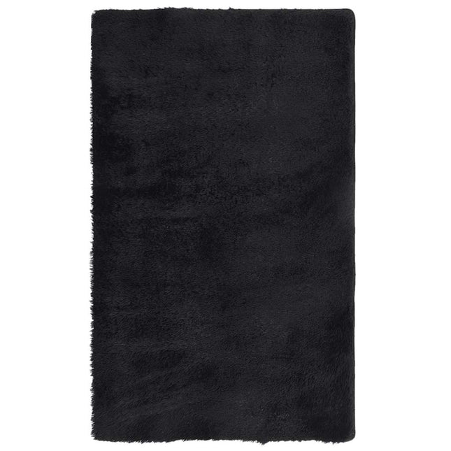 Tappeto Shaggy a Pelo Lungo NAVARRA Nero 60x100 cm poliestere
