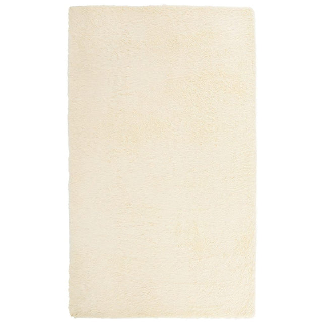 Tappeto Shaggy a Pelo Lungo NAVARRA Crema 60x100 cm poliestere