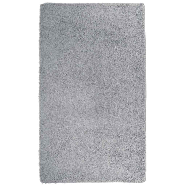 Tappeto Shaggy a Pelo Lungo NAVARRA Grigio Argento 60x100 cm