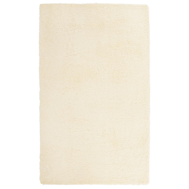 Tappeto Shaggy a Pelo Lungo NAVARRA Crema 80x150 cm poliestere