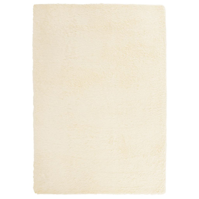 Tappeto Shaggy a Pelo Lungo NAVARRA Crema 120x170 cm poliestere