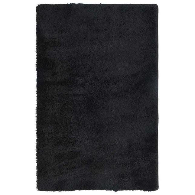 Tappeto Shaggy a Pelo Lungo NAVARRA Nero 130x200 cm poliestere