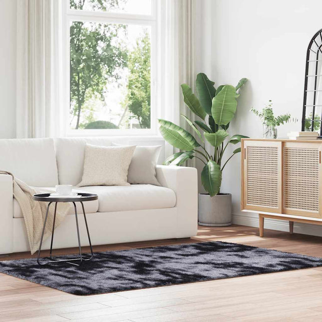 Tappeto Shaggy a Pelo Lungo NAVARRA Grigio Scuro 130x200 cm