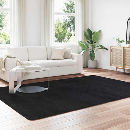 Tappeto Shaggy a Pelo Lungo NAVARRA Nero 200x290 cm poliestere