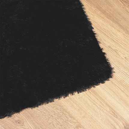 Tappeto Shaggy a Pelo Lungo NAVARRA Nero 240x340 cm poliestere