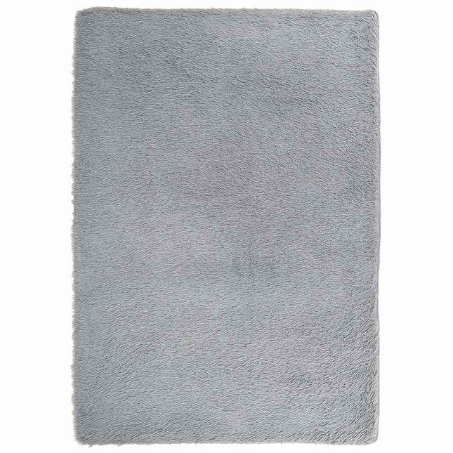 Tappeto Shaggy a Pelo Lungo NAVARRA Grigio Argento 240x340cm