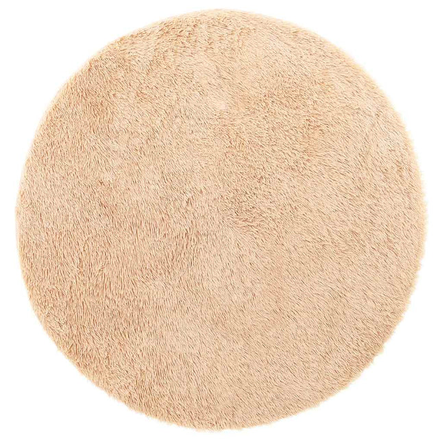 Tappeto Shaggy a Pelo Lungo NAVARRA Beige 160x160 cm poliestere