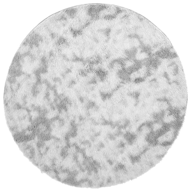 Tappeto Shaggy a Pelo Lungo NAVARRA Grigio Chiaro 160x160 cm